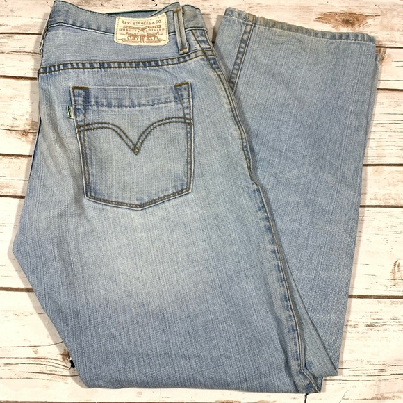 Levi’s Vtg 539 organic cotton 32x29 Jeans green e 3901